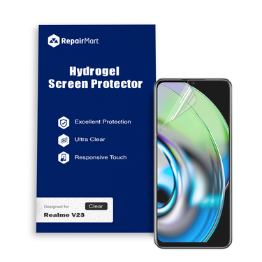 Realme V23 Compatible Premium Hydrogel Screen Protector With Full Coverage Ultra HD